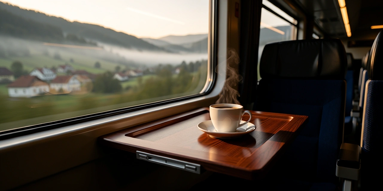 Modern train interior